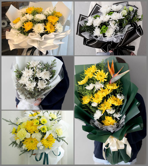 贵州贵阳花溪区党武乡翁岗村白事花束代送